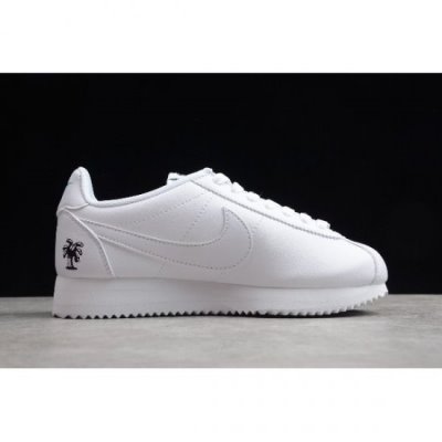 Nike Bayan Classic Cortez Leather Beyaz / Siyah / Mavi Lifestyle Ayakkabı Türkiye - N4I8GBS9